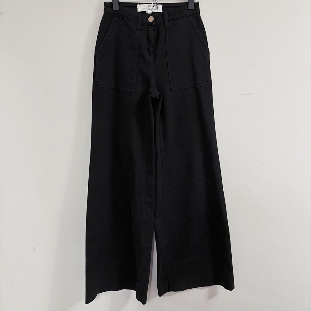 Elisabetta Franchi Black Wide Leg Jeans